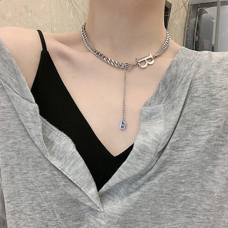 Ожерелье OWO Титановые стальные ожерелья для женщин - изображение 2