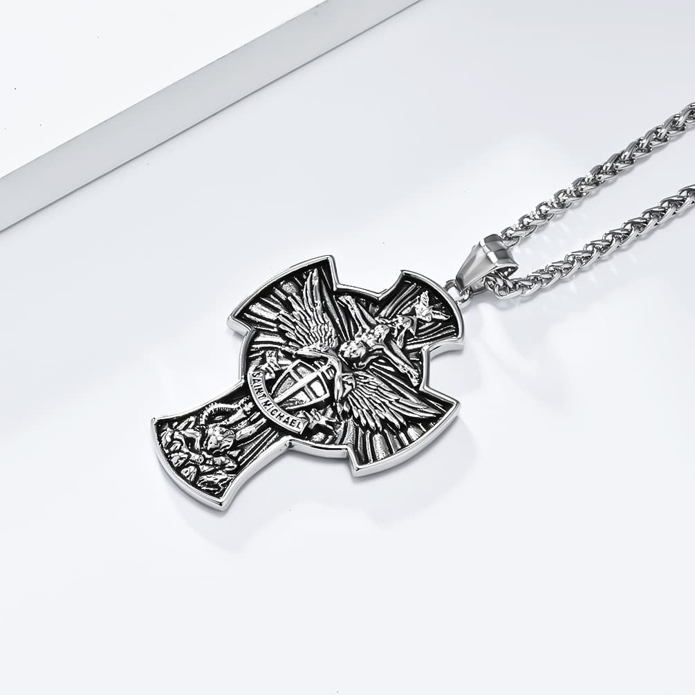 Ожерелье OWO Титановые стальные ожерелья мужские - изображение 3