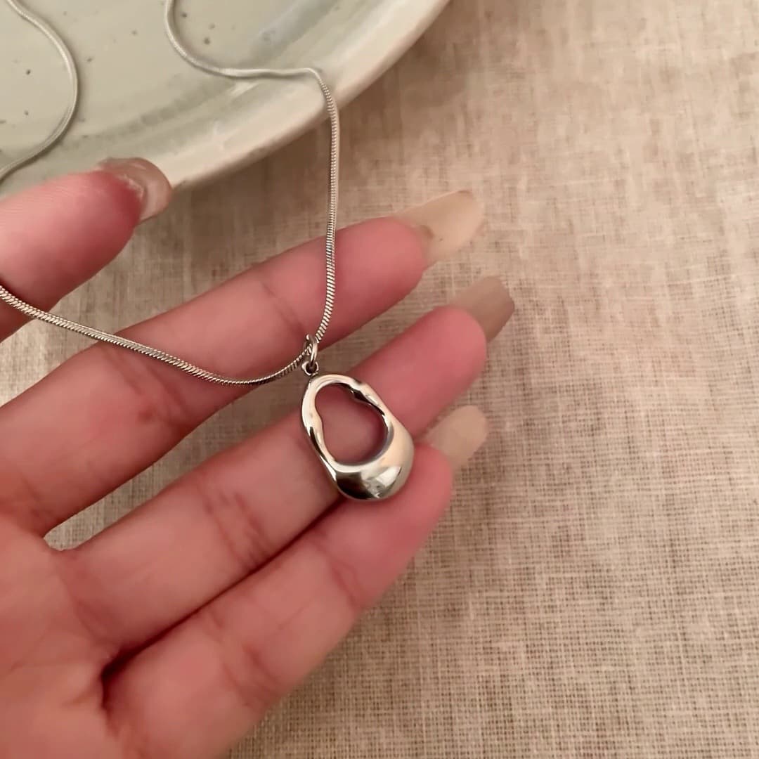 Ожерелье OWO Титановые стальные ожерелья для женщин - изображение 2