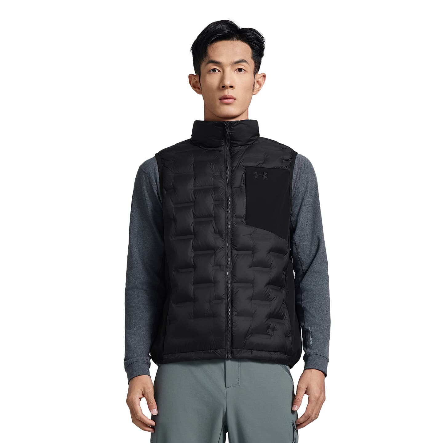 Жилет Under Armour FW AW24 Жилет Мужской Сумеречный Черный - изображение 5
