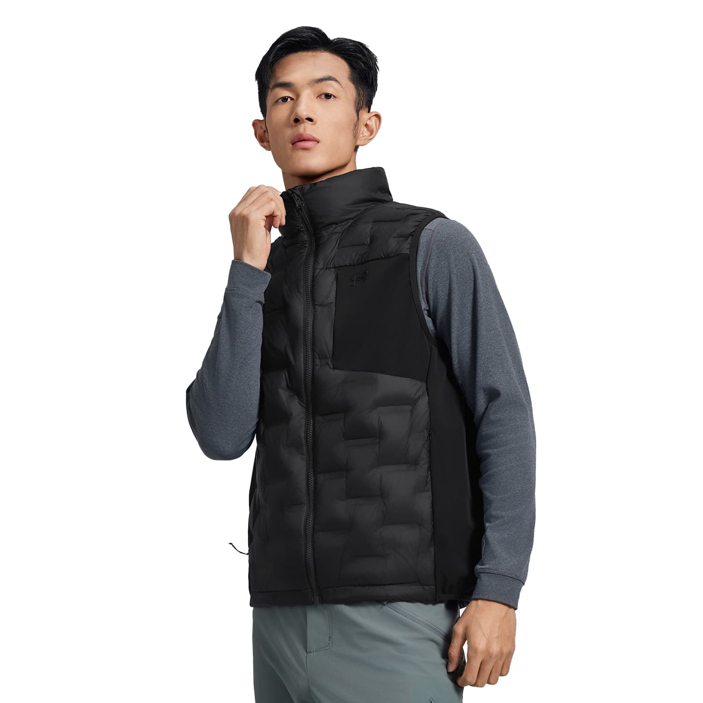 Жилет Under Armour FW AW24 Жилет Мужской Сумеречный Черный - изображение 6