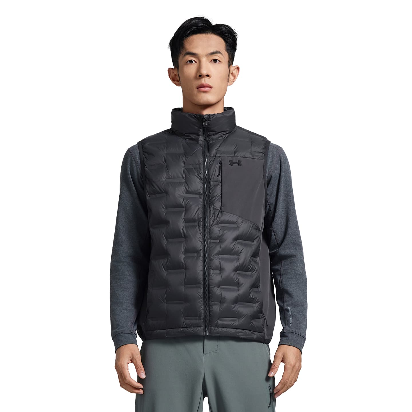 Жилет Under Armour FW AW24 Жилет Мужской Сумеречный Черный - изображение 4