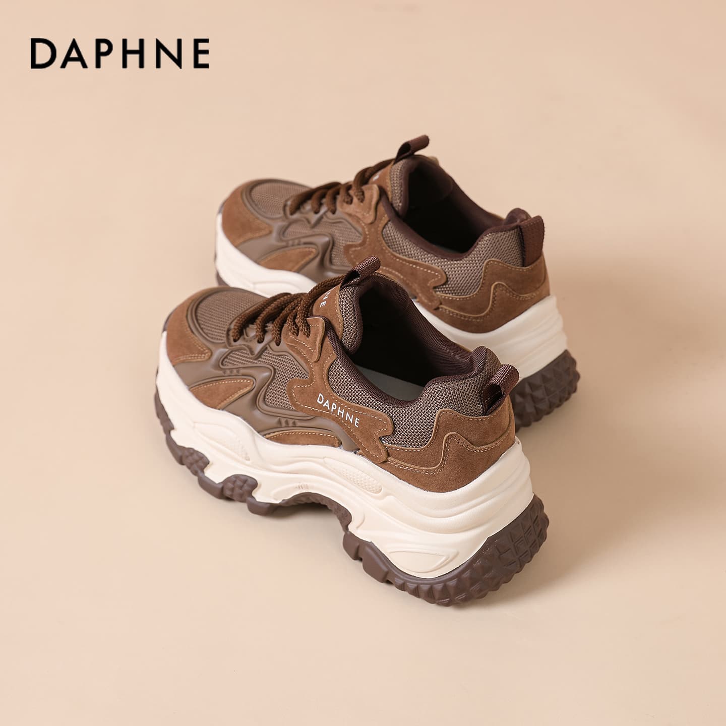 Кроссовки DAPHNE Легкий Низкий Топ Кроссовки с Толстой Подошвой Женские - изображение 4