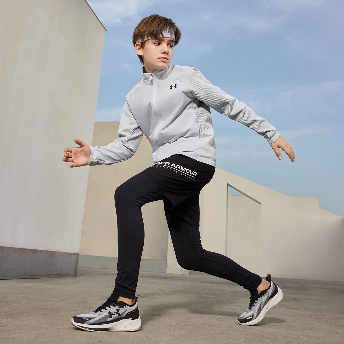 Under Armour Ореоловый серый Школьный возраст Куртка - изображение 5
