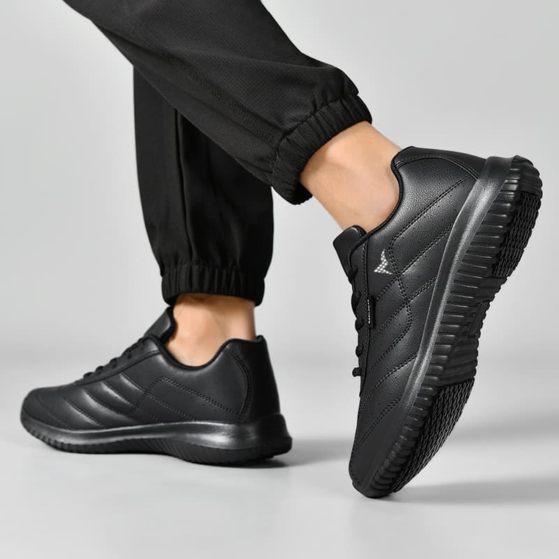Кроссовки ATONGMU Натуральная кожа Отскок Устойчивость к истиранию Верх Fashion Беговые кроссовки - изображение 3
