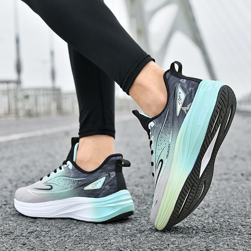 Кроссовки ATONGMU Ткань Отскок Устойчивость к истиранию Противоскользящие MID Верх Мода Беговые кроссовки - изображение 2