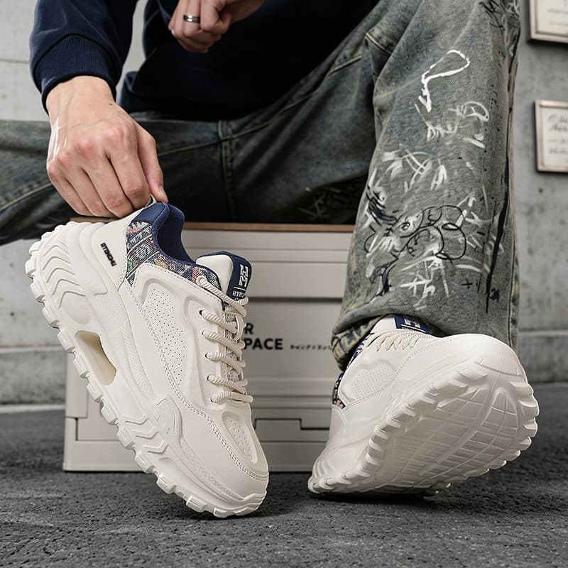 Кроссовки ATONGMU Синтетическая кожа Износостойкий Lightweight Breathable Водонепроницаемый Лоу-топы Модный Массивные кроссовки - изображение 3