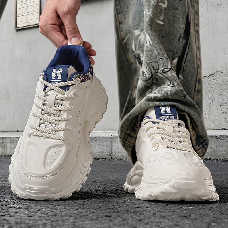 Кроссовки ATONGMU Синтетическая кожа Износостойкий Lightweight Breathable Водонепроницаемый Лоу-топы Модный Массивные кроссовки - изображение 2