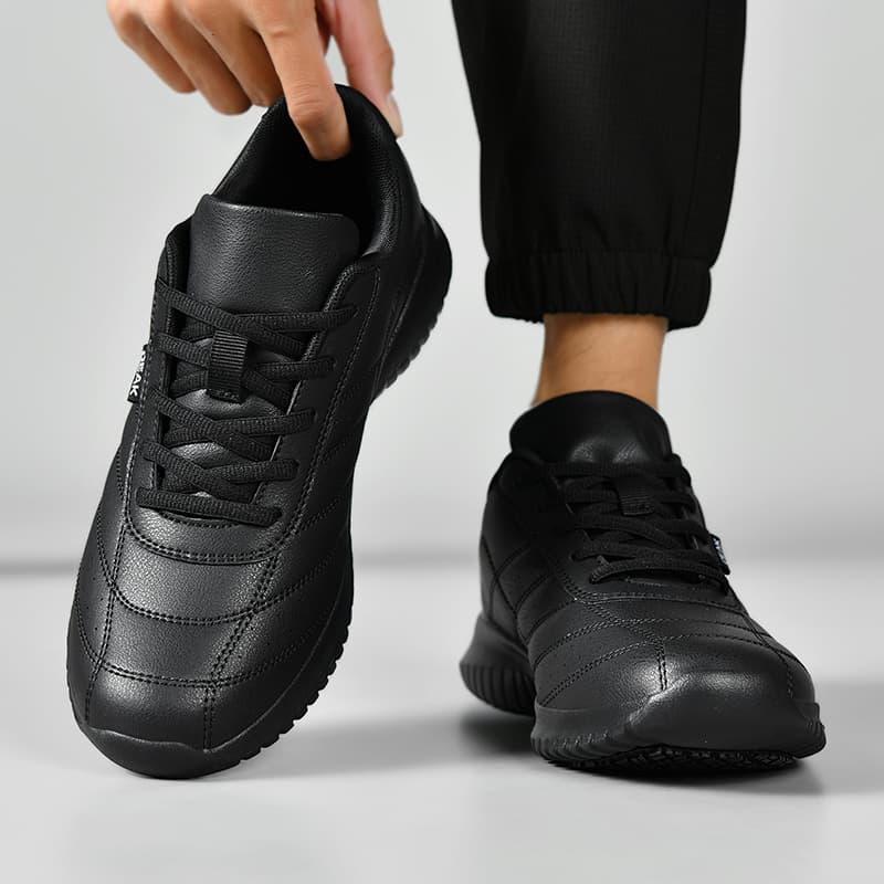 Кроссовки ATONGMU Натуральная кожа Отскок Устойчивость к истиранию Верх Fashion Беговые кроссовки - изображение 4