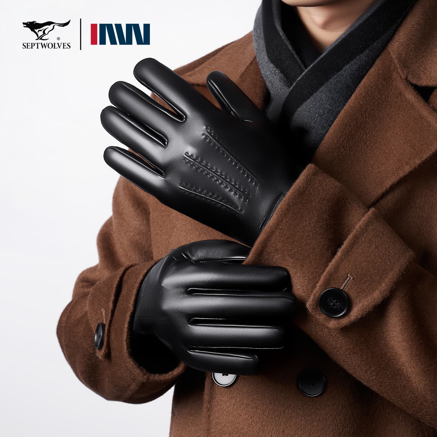 SEPTWOLVES Мужские перчатки из овчины - изображение 2