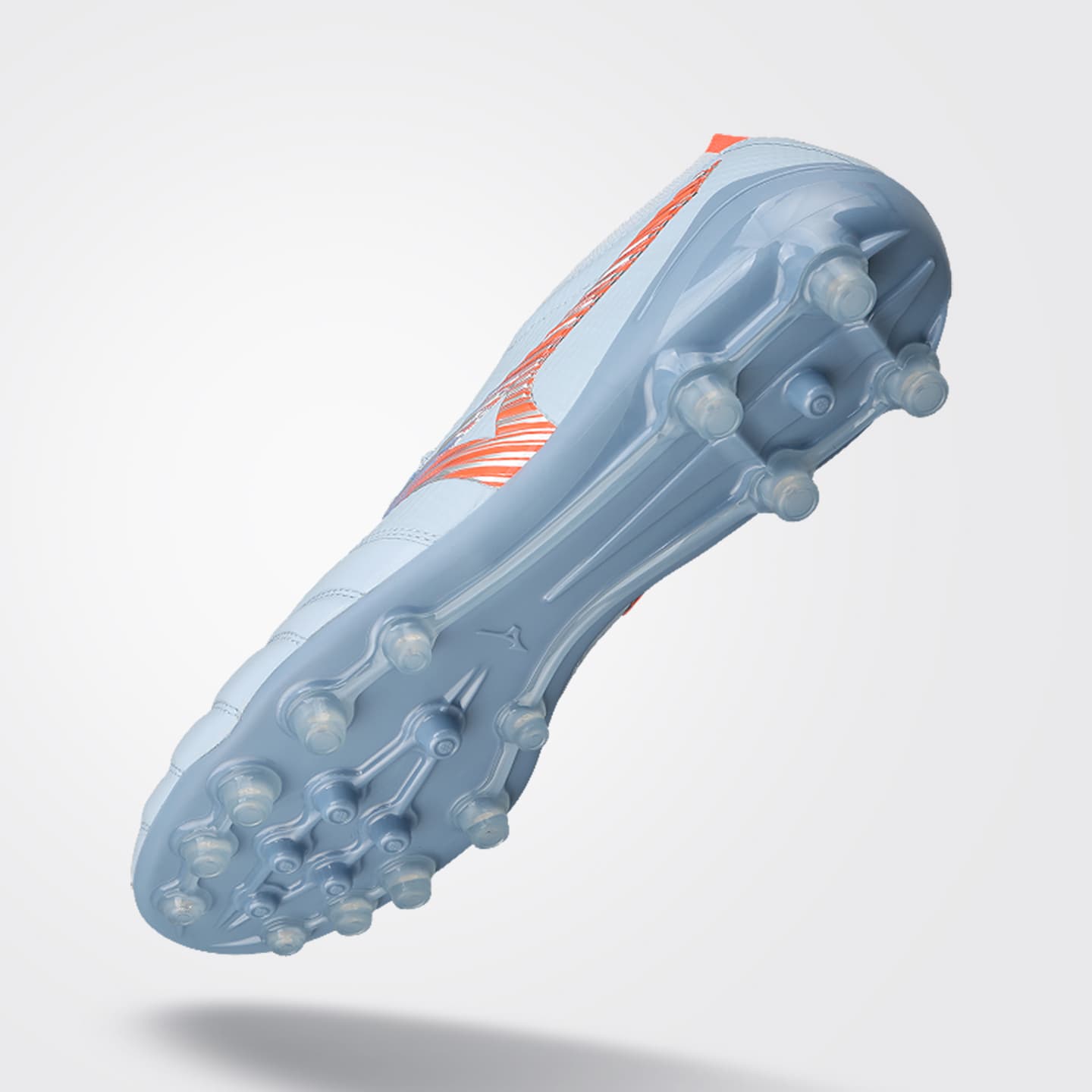 Кроссовки для футбола Mizuno MORELIA NEO V β Футбольные бутсы Низкий Топ Серый Синий Оранжевый Унисекс - изображение 2