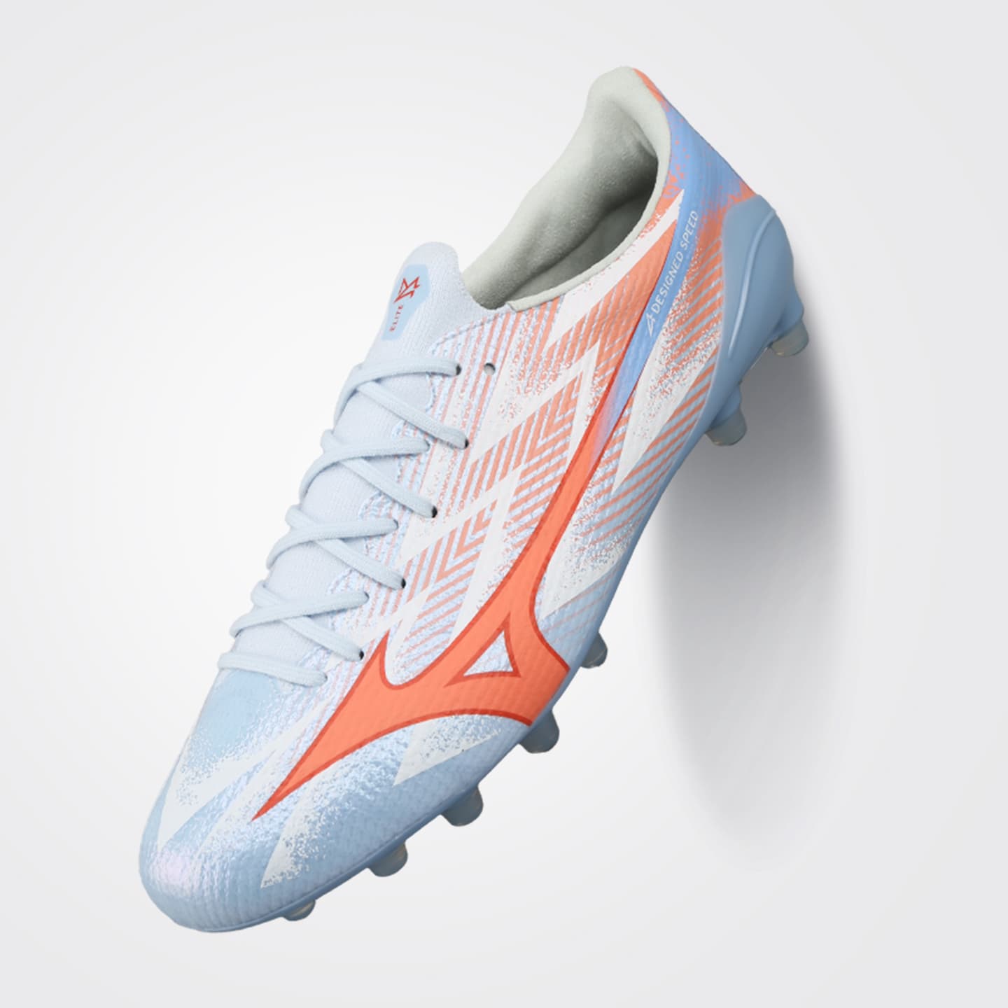 Кроссовки для футбола Mizuno Α III Футбольные бутсы Низкий Топ Серый Синий Оранжевый Белый Унисекс - изображение 3