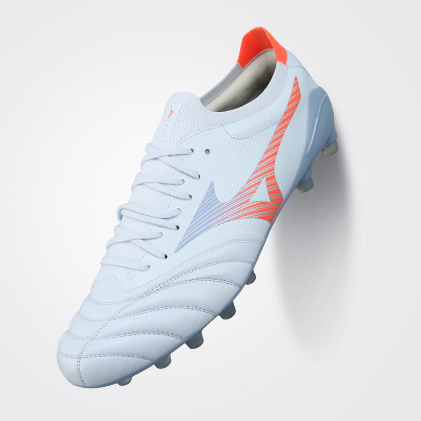 Кроссовки для футбола Mizuno MORELIA NEO V β Футбольные бутсы Низкие Серо-голубой Оранжевый Унисекс - изображение 3