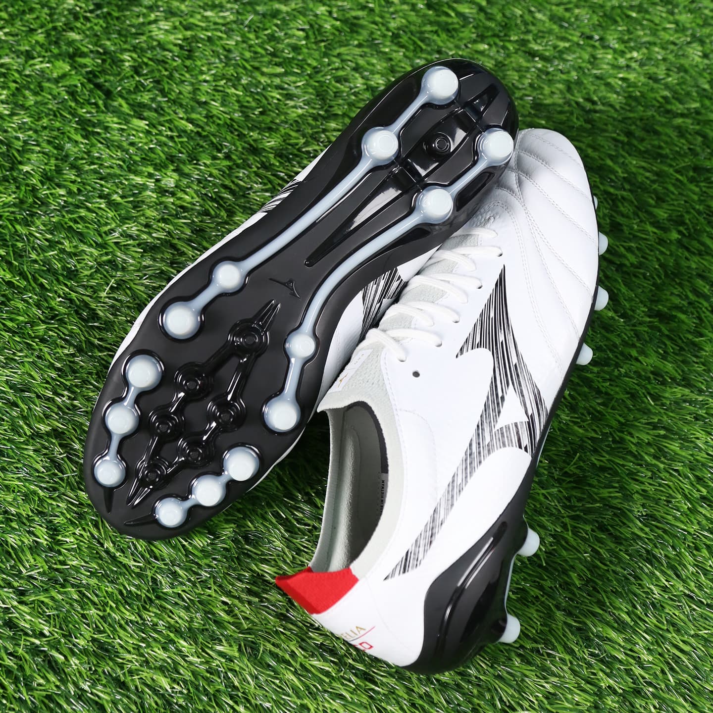 Кроссовки для футбола Mizuno MORELIA NEO V β Футбольные бутсы Low Топ Белый черный Унисекс - изображение 6