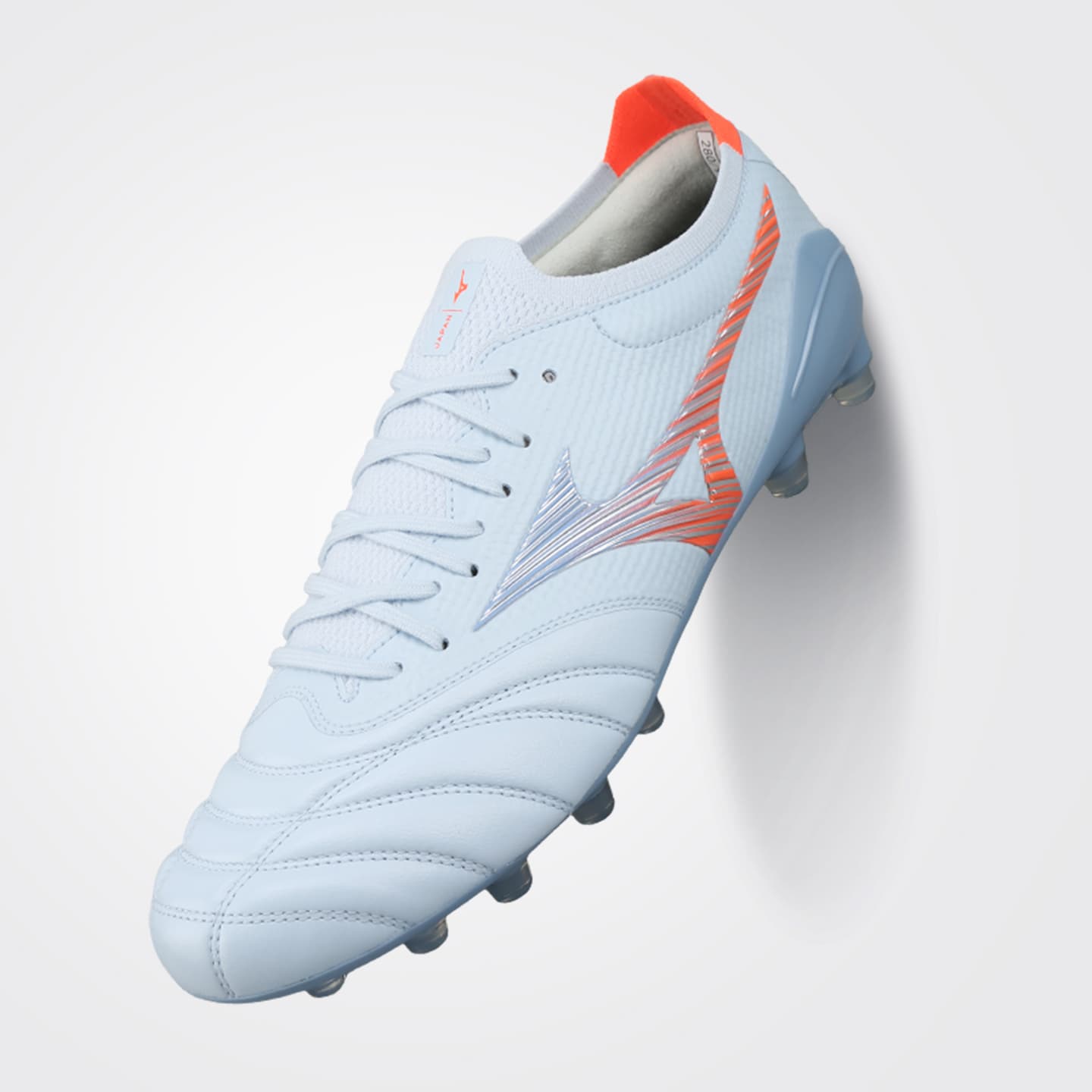 Кроссовки для футбола Mizuno MORELIA NEO V β Футбольные бутсы Низкий Топ Серый Синий Оранжевый Унисекс - изображение 3