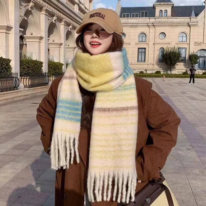 Шарф Maserati Artificial Cashmere Knit Scarves Unisex Мазерати Искусственный Кашемир Вязаные Шарфы Унисекс - изображение 3