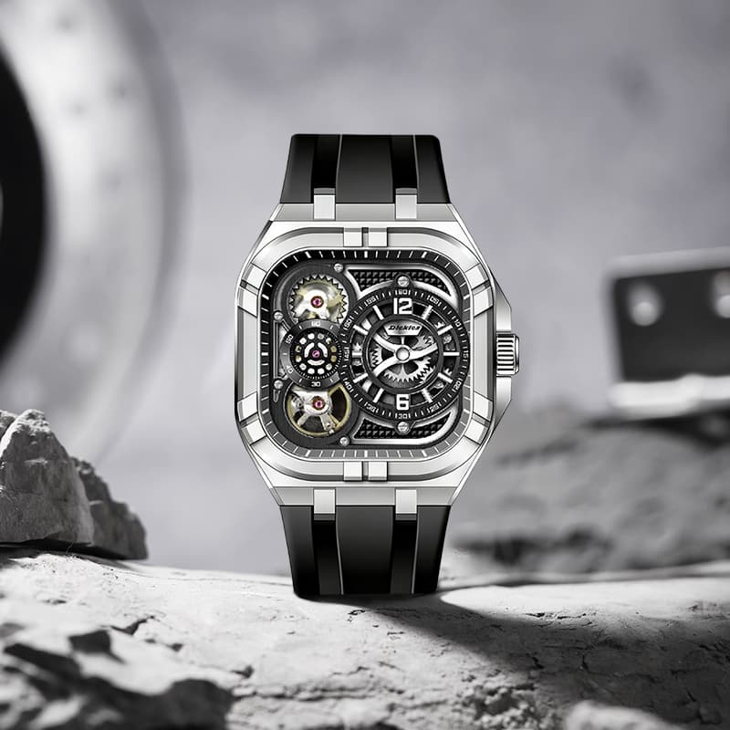 Механические часы Dickies Quartz Automatic Watch Black Dial - изображение 3