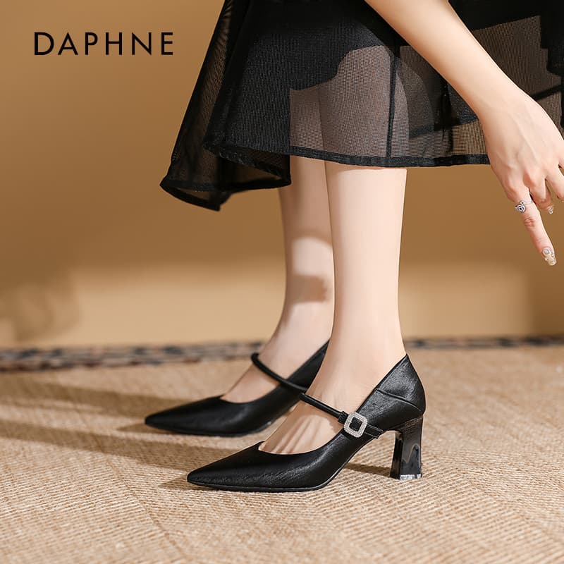 Туфли DAPHNE Квадратный каблук Высокие каблуки Женские - изображение 2