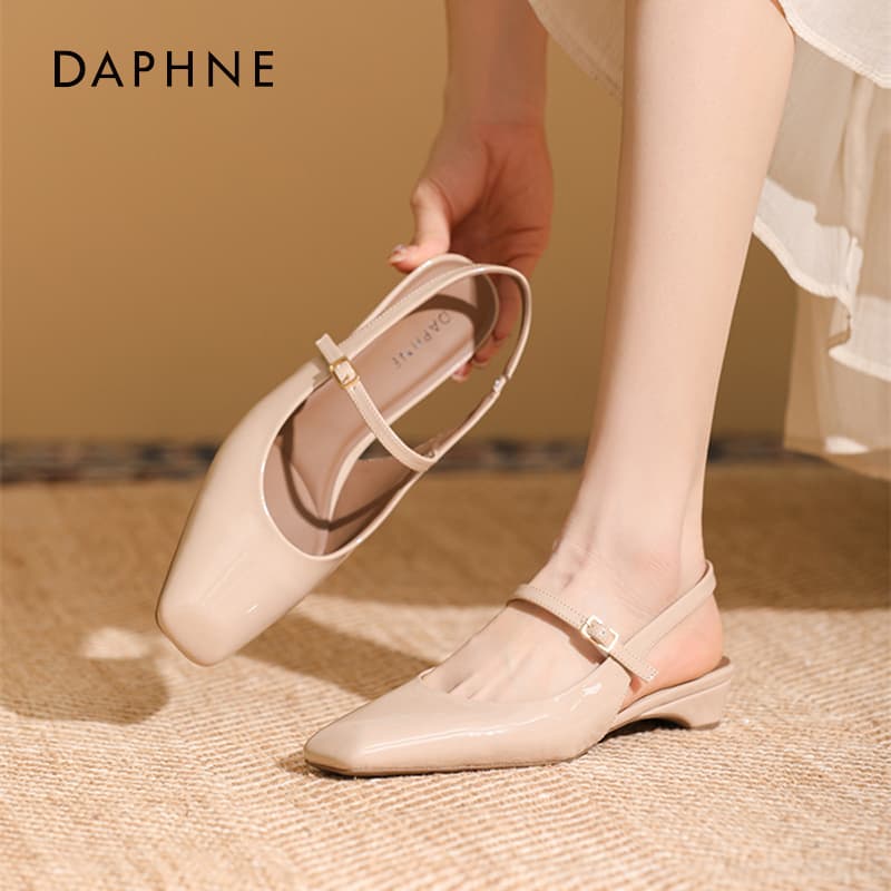 Шлёпанцы Daphne one Шнуровые Сандалии Средний Каблук Женские - изображение 3