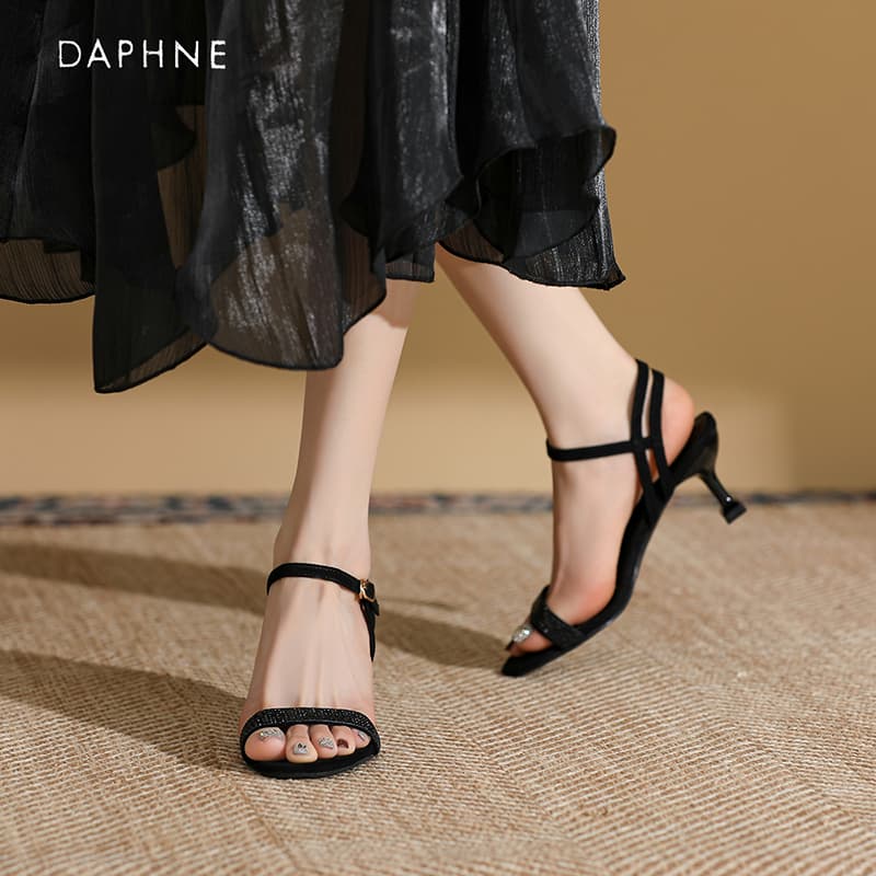 Шлёпанцы Daphne one Шнуровые Сандалии Высокий Каблук Женские - изображение 2