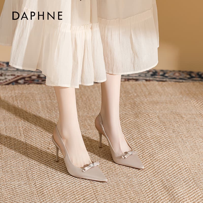 Шлёпанцы Daphne one Шнуровые Сандалии Высокий Каблук Женские - изображение 3