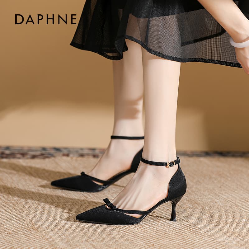Шлёпанцы Daphne one Шнуровые Сандалии с Высоким Каблуком Женские - изображение 2