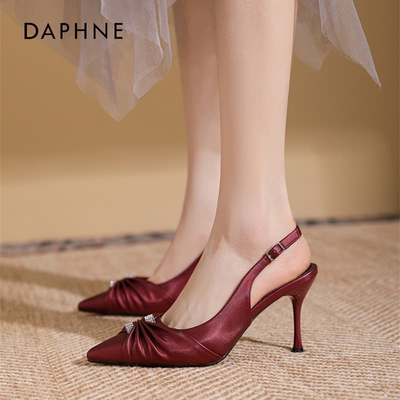 Шлёпанцы Daphne one Шнуровые Сандалии Высокий Каблук Женские - изображение 2