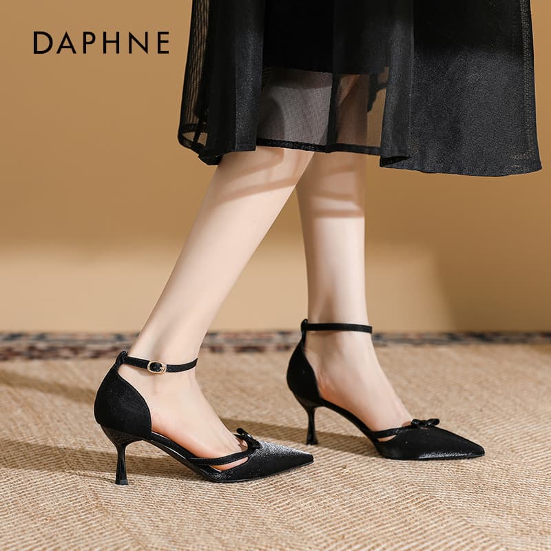 Шлёпанцы Daphne one Шнуровые Сандалии с Высоким Каблуком Женские - изображение 3