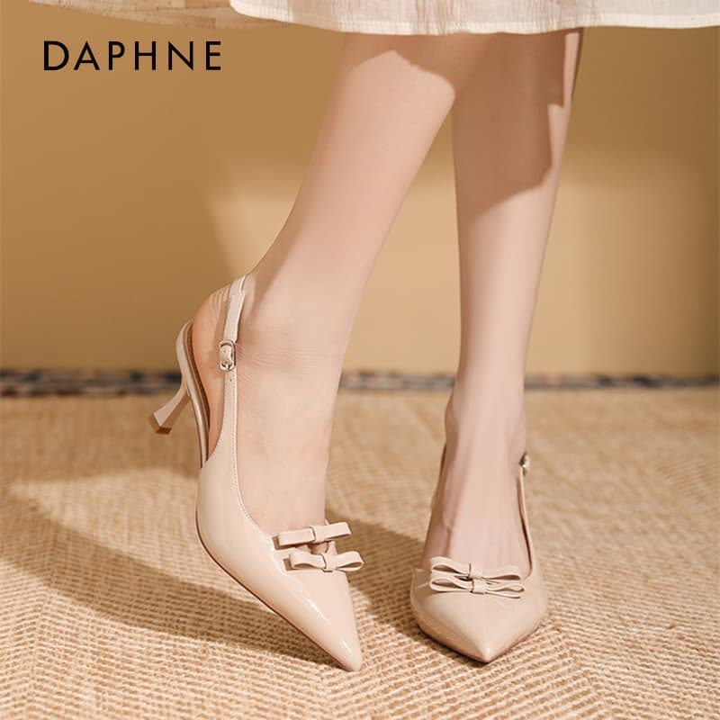 Шлёпанцы DAPHNE one Шнуровые Сандалии Высокий Каблук Женские - изображение 3