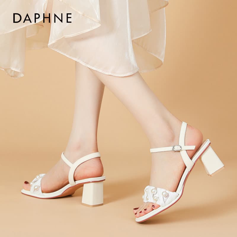 Шлёпанцы Daphne one Шнуровые Сандалии Высокий Каблук Женские - изображение 2