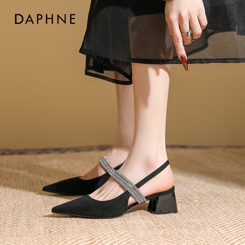 Шлёпанцы Daphne one Шнуровые Сандалии Средний Каблук Женские - изображение 3