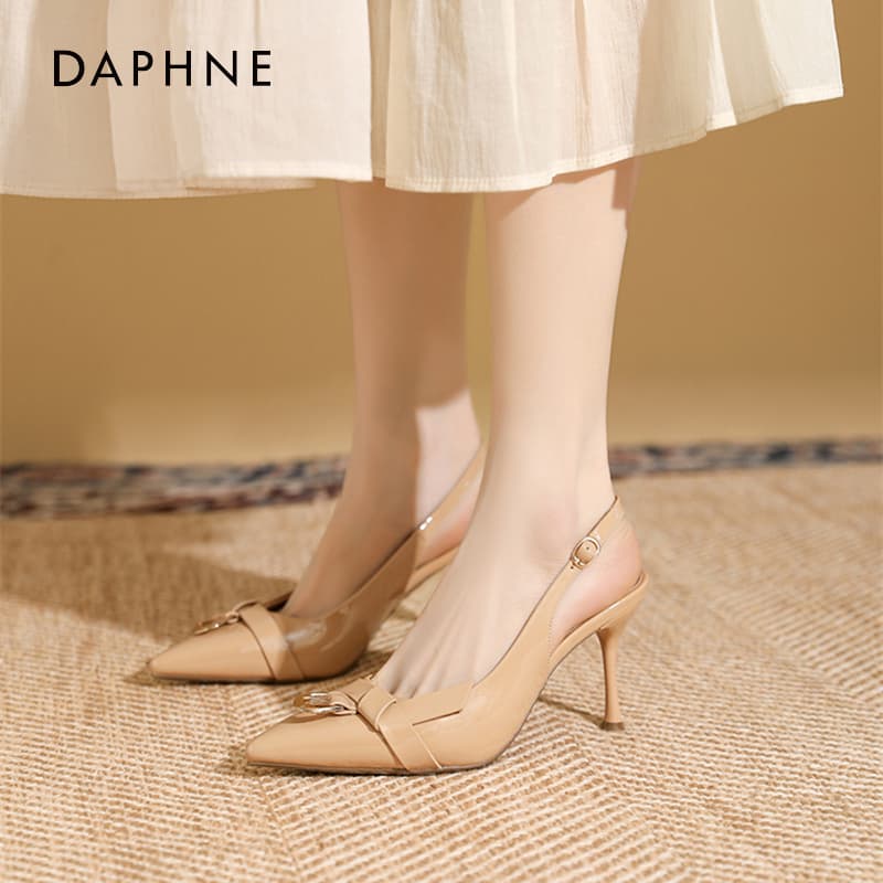 Шлёпанцы DAPHNE One Шнуровые Сандалии Высокого Каблука Женские - изображение 2