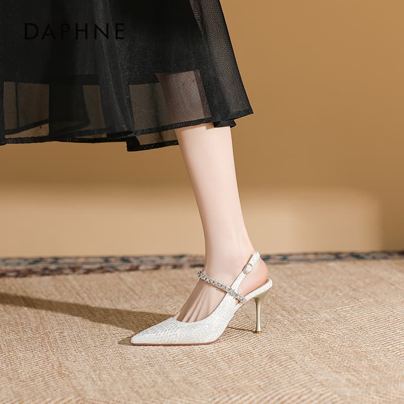 Шлёпанцы Daphne One Шнуровые Сандалии Высокого Каблука Женские - изображение 2