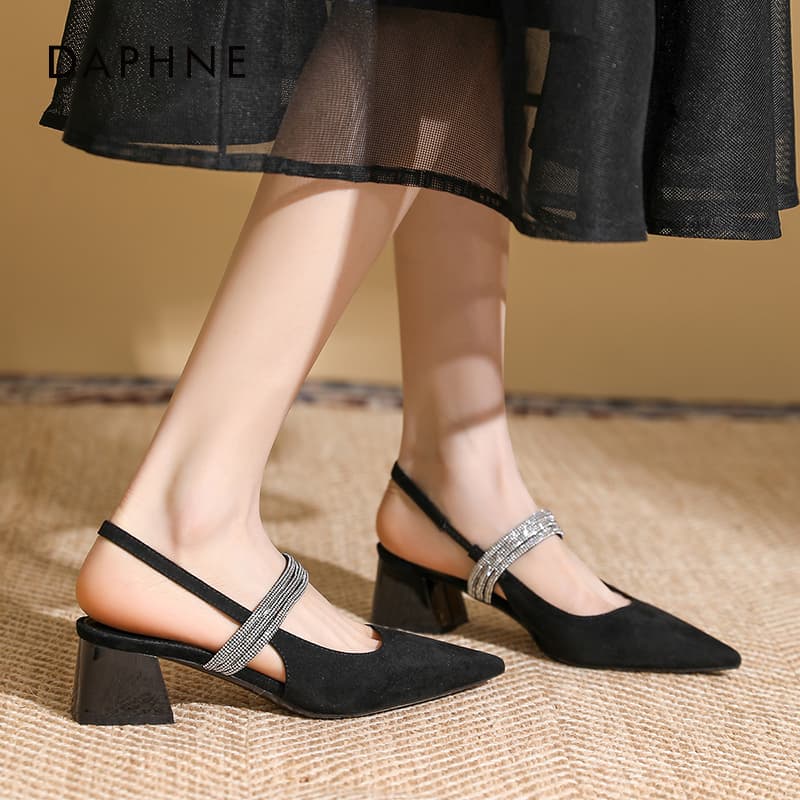 Шлёпанцы Daphne one Шнуровые Сандалии Средний Каблук Женские - изображение 2