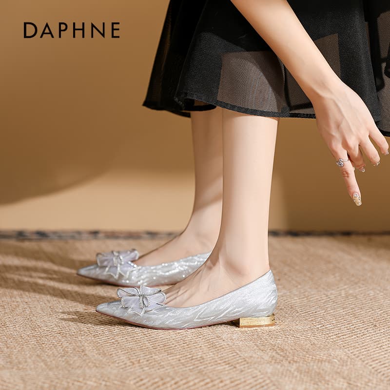 Тапочки DAPHNE Повседневная обувь с низким каблуком для женщин - изображение 2