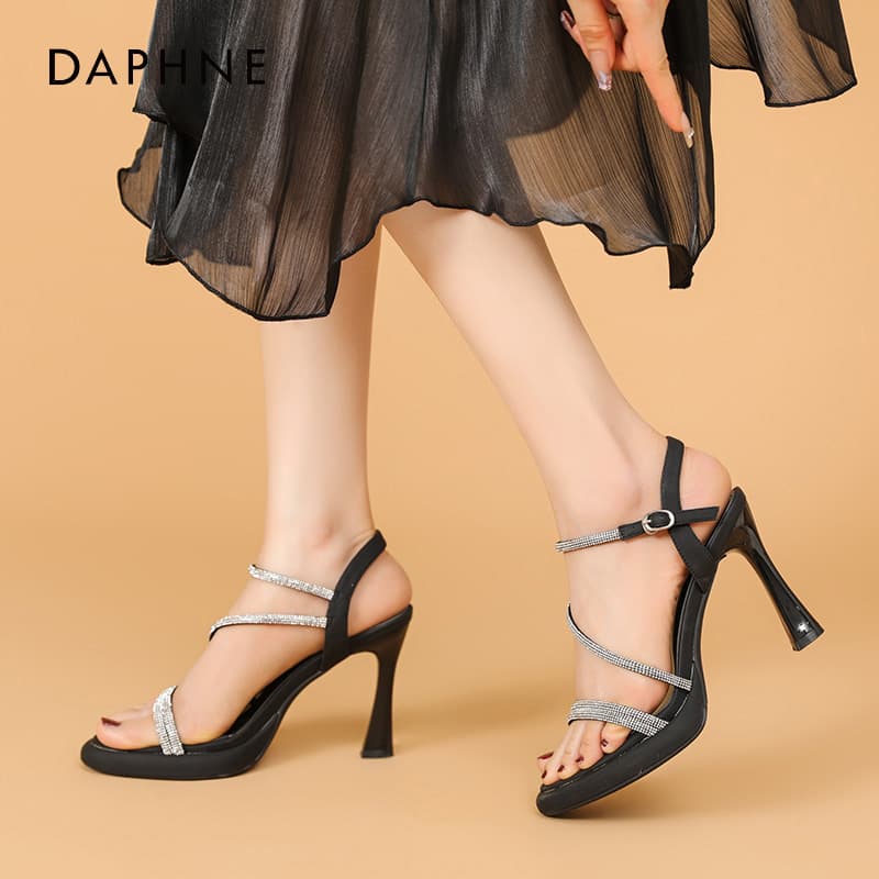 Шлёпанцы Daphne one Шнуровые Сандалии Высокий Каблук Женские - изображение 2