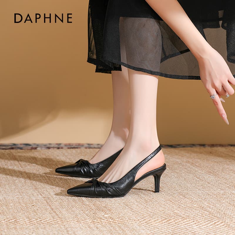 Шлёпанцы Daphne one Шнуровые Сандалии Высокий Каблук Женские - изображение 2