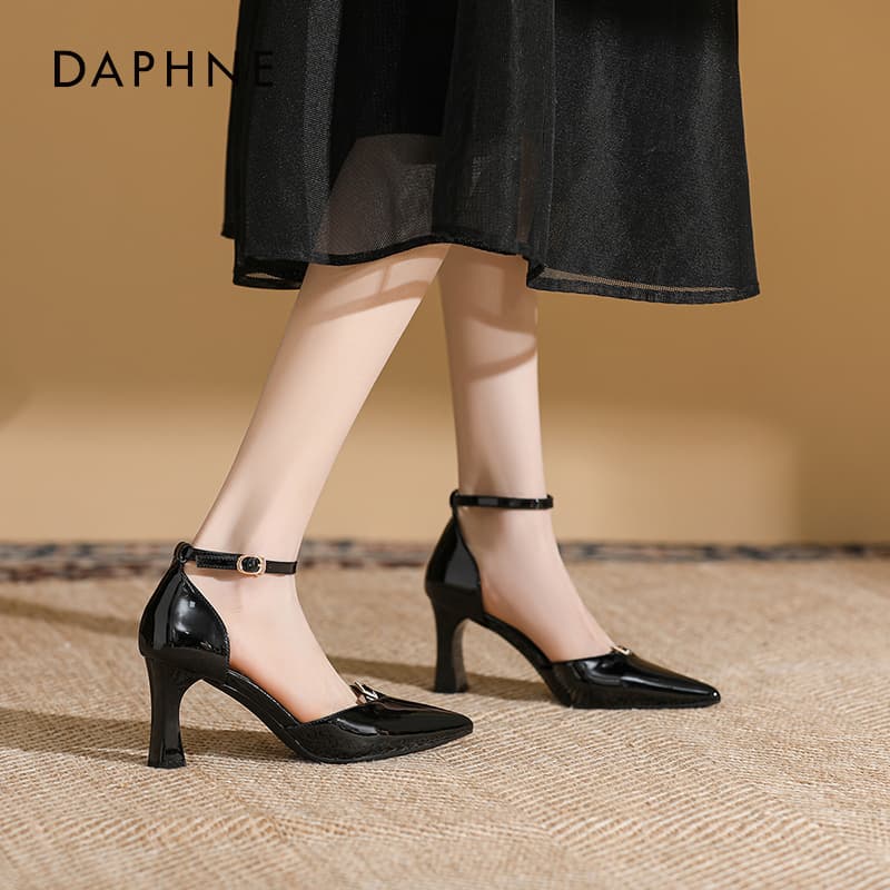Шлёпанцы Daphne One Шнуровые Сандалии Высокого Каблука Женские - изображение 3