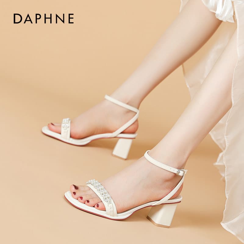 Шлёпанцы Daphne one Шнуровые Сандалии Высокий Каблук Женские - изображение 2