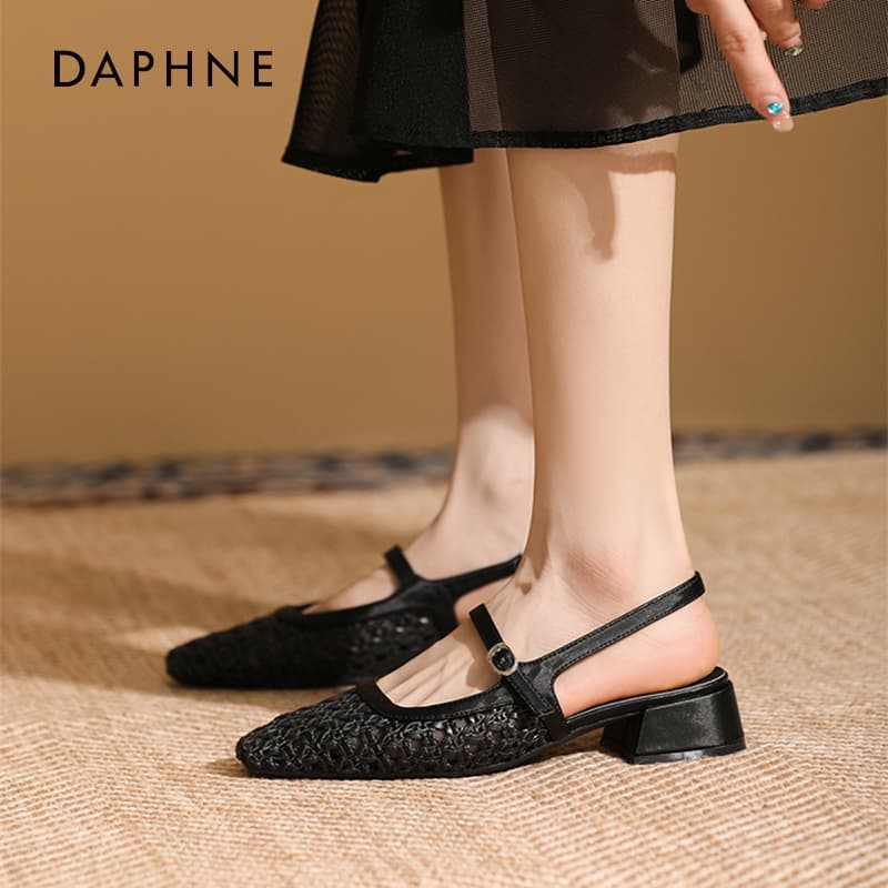 Шлёпанцы Sандалии Daphne с средним каблуком для женщин - изображение 2