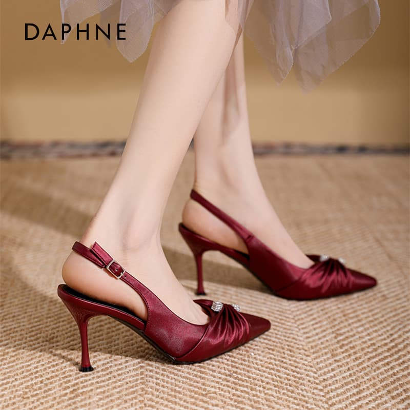 Шлёпанцы Daphne one Шнуровые Сандалии Высокий Каблук Женские - изображение 3