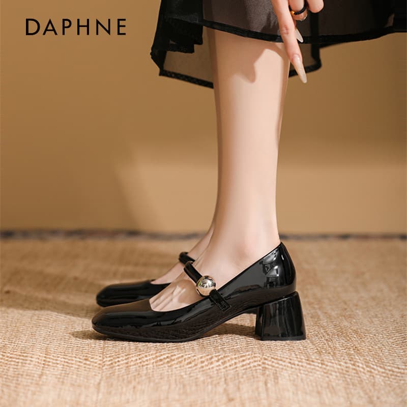 Туфли DAPHNE ПУ (полиуретан) Квадратный каблук Высокие каблуки Средний каблук Женские - изображение 3