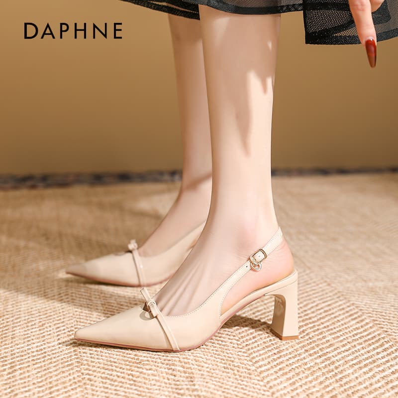 Шлёпанцы Daphne One Шнуровые Сандалии Высокого Каблука Женские - изображение 2