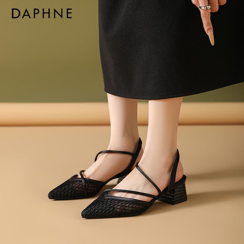 Шлёпанцы Daphne one Шнуровые Сандалии Высокий Каблук Женские - изображение 2