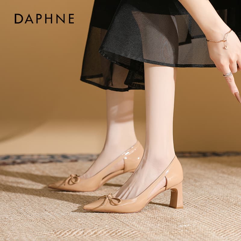 Туфли DAPHNE Квадратный каблук Высокие каблуки Женские - изображение 3