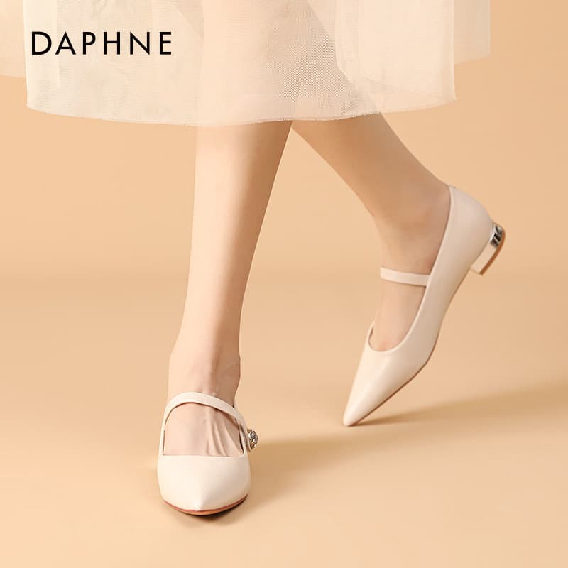 Тапочки DAPHNE Повседневная обувь с низким каблуком для женщин - изображение 2