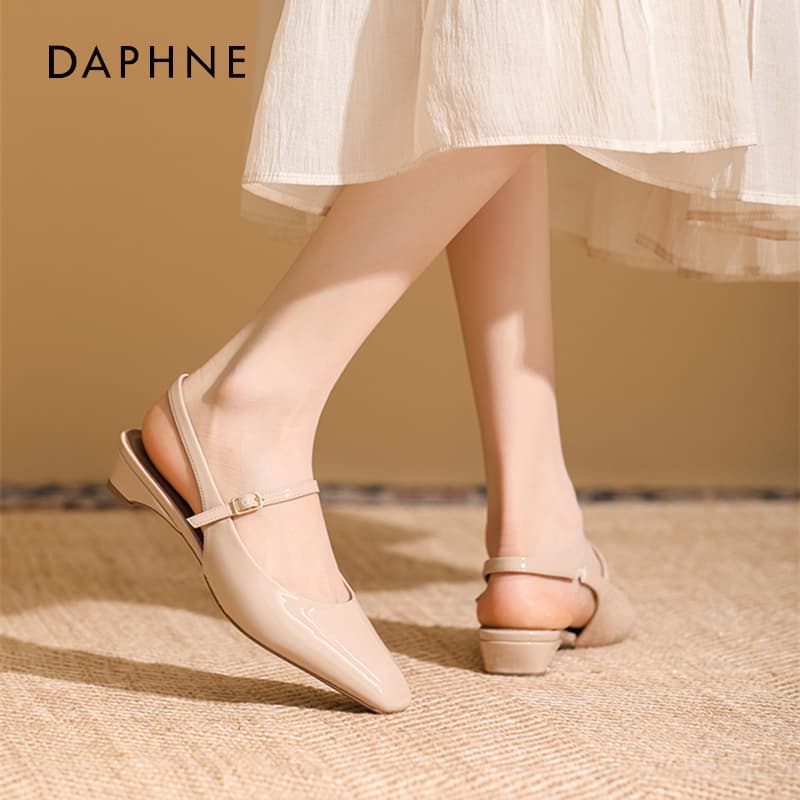 Шлёпанцы Daphne one Шнуровые Сандалии Средний Каблук Женские - изображение 2