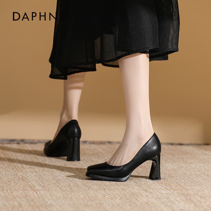 Туфли DAPHNE Квадратный каблук Высокие каблуки Женские - изображение 2