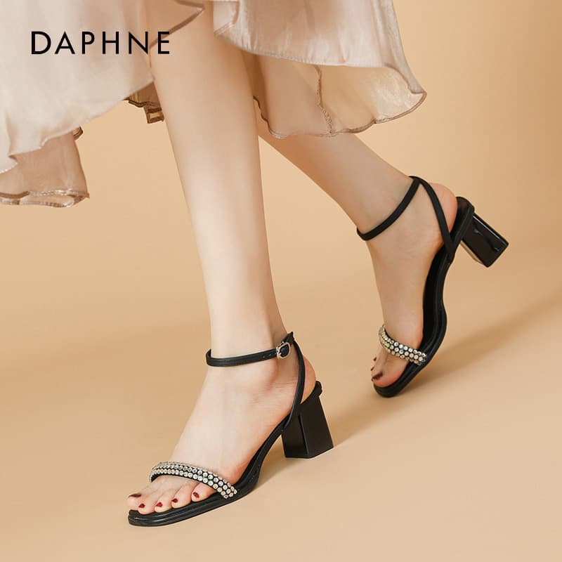 Шлёпанцы Daphne one Шнуровые Сандалии Высокий Каблук Женские - изображение 3
