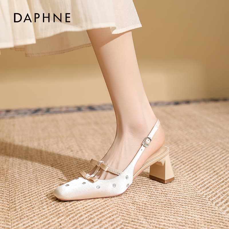 Шлёпанцы Daphne one Шнуровые Сандалии Высокий Каблук Женские - изображение 2